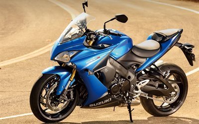 2016, sport bike, suzuki gsx-s1000, track, blue suzuki