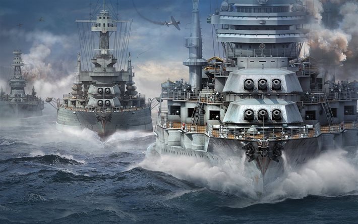 navios de guerra, destruidores, ufa