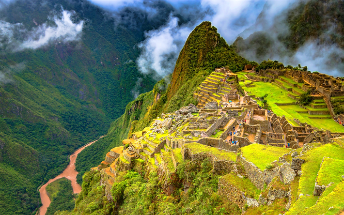 Machu Picchu, Inca sivilisaation, Andes, muinainen kaupunki, Peru, Etel&#228;-Amerikassa, Inca kaupunki