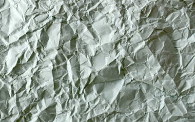 bianco, carta, texture, texture di carta stropicciata, sfondo di carta