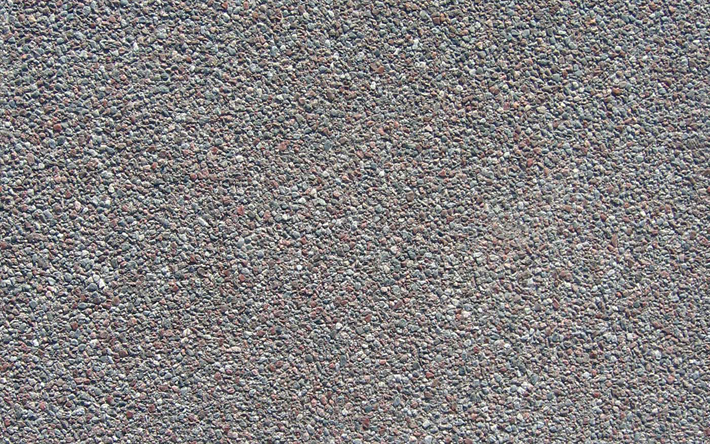 grigio asfalto texture, macro, in pietra grigia, sfondo, pietre grigie, strada texture, asfalto, strada, sfondo grigio