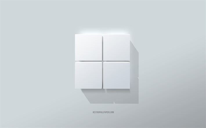Logo di Windows 11, immetti sfondo, logo 3D di Windows 11, logo di Windows, arte 3D, emblemi di Windows 11, 3D di Windows 11, Windows