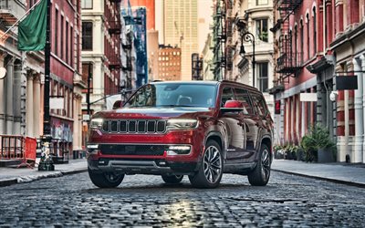 Jeep Wagoneer Series II, 4k, Wagoneer WS, 2022 cars, HDR, SUVs, 2022 Jeep Wagoneer, american cars, Jeep