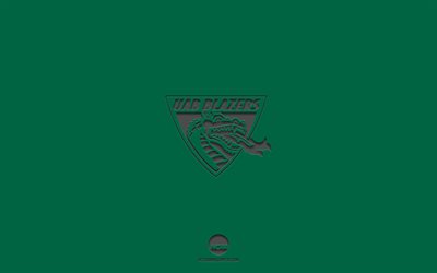 UAB Blazers, green background, American football team, UAB Blazers emblem, NCAA, Alabama, USA, American football, UAB Blazers logo
