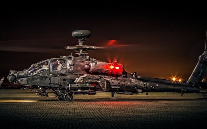 Download Wallpapers Boeing Ah 64 Apache Gunship Us Helicopters