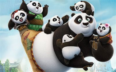 Kung Fu panda 3, 2016, panda, panda 3d