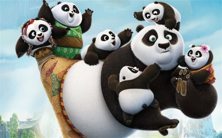 Kung Fu Panda 3, 2016, panda, 3d panda