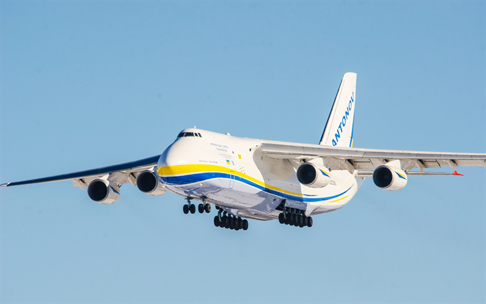 Antonov An-124 Ruslan, 4k, avi&#227;o de carga, carga a&#233;rea, Ucraniano avi&#245;es, Antonov