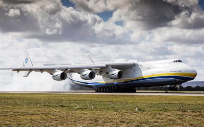 Antonov-225 Mriya, 4k, kargo u&#231;ağı, Ukrayna devi, Ukrayna, en b&#252;y&#252;k u&#231;ak, kargo taşımacılığı, -225, Ukrayna Bir u&#231;ak, Antonov