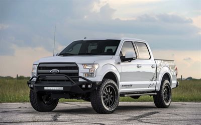 Ford F-150 Hennessey, VelociRaptor 700 Suraliment&#233;, blanc SUV, le r&#233;glage, le f-150, voitures Am&#233;ricaines, 25 ans, Ford