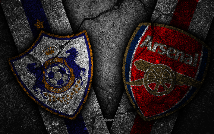 Qarabag vs Arsenal, UEFA Europa League, Fase a gironi, Turno 2, creativo, Qarabag FC, Arsenal FC, pietra nera