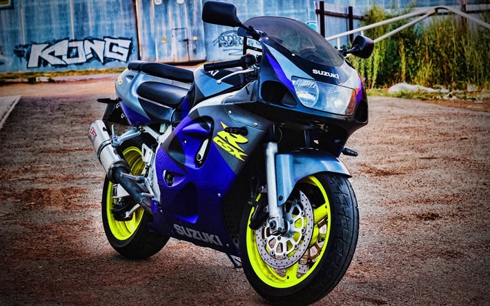 スズキGSX-R600, 4k, HDR, 2020バイク, スーパーバイク, 日本のバイク, スズキ