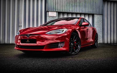 Tesla Model S P100, 4k, tuning, 2020 cars, Mulgari, HDR, 2020 Tesla Model S, amrican cars, Tesla