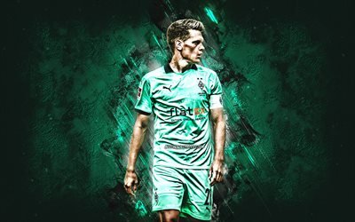 Matthias Ginter, Borussia Monchengladbach, Alman futbolcu, portre, yeşil taş zemin, Bundesliga, Almanya, futbol