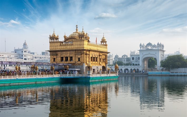 Templo De Oro, Harmandir Sahib, Amritsar, Punjab, Gurdwara, India