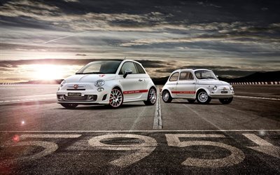 Fiat Abarth 595, evolution, race track, Fiat 500, Abarth