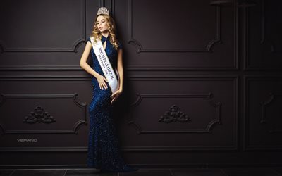 Vladislav Gritsenko, modelos de moda, beleza, Miss Supranacional R&#250;ssia 2016, loira