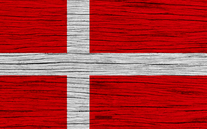 flag of denmark, 4k, europe, wooden texture, danish flag, national symbols, denmark flag, art, denmark