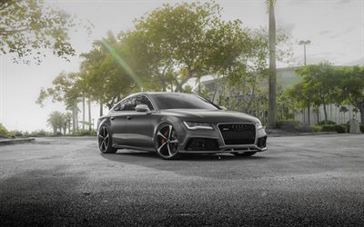 Audi RS7, 2017, sports coupe, tuning, Graphite RS7, VAG, Audi