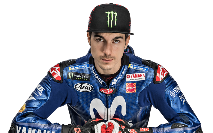 Maverick Vinales, MotoGP, l&#39;espagnol moto racer, Movistar Yamaha MotoGP, 4k, portrait