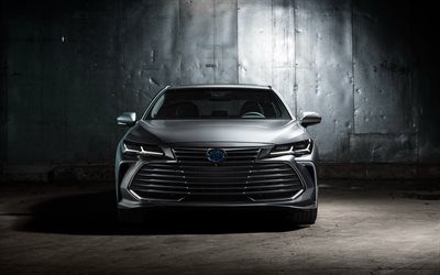 Toyota Avalon, 4k, vue de face, en 2019, les voitures, les voitures de luxe, la nouvelle Avalon, Toyota