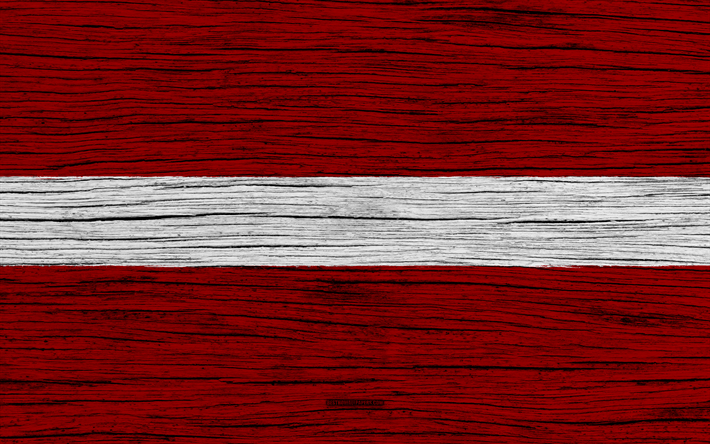Flaggan i Lettland, 4k, Europa, tr&#228;-struktur, Lettiska flaggan, nationella symboler, Lettlands flagga, konst, Lettland