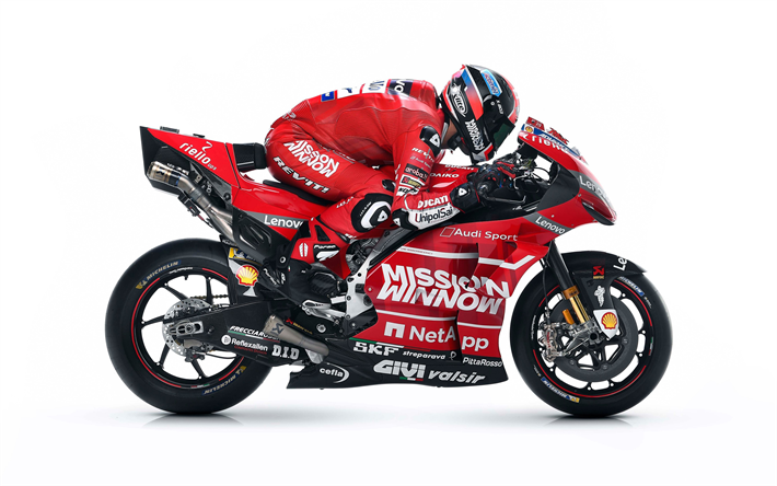 2019, Ducati Desmosedici GP19, MotoGP, Ras Cykel, Ducati Corse, Ducatis MotoGP-Team, italienska sport motorcyklar, Ducati