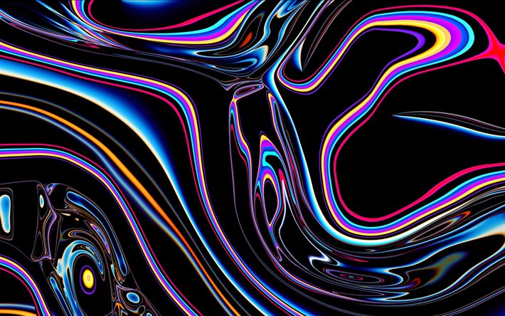 dark liquid background, 4k, fluid textures, artwork, liquid textures, 3D waves textures, wavy backgrounds, water textures, dark backgrounds
