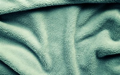 blue towel, 4k, macro, wavy towel background, towel textures, wavy fabric background, towels, background with towel