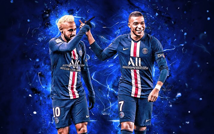 Download Wallpapers Neymar And Mbappe 2020 Psg Goal Ligue 1