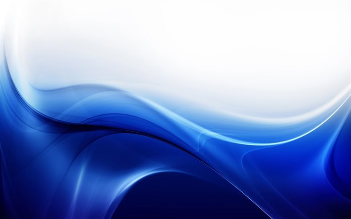 Bleu, vague, abstrait, avec des vagues en arri&#232;re-plan