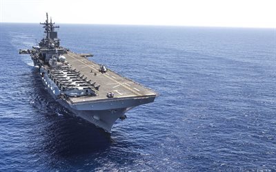 aircraft carrier, US Navy, US Army, ocean