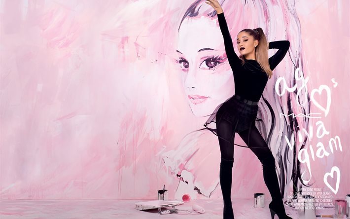 Ariana Grande, laulaja, supert&#228;hti&#228;, kauneus, ruskeaverikk&#246;