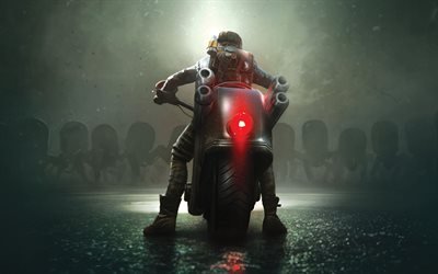 Steel Rats, 4k, poster, 2018 games, biker action