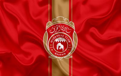 Download wallpapers Al-Muharraq SC, 4k, Bahrain football club, emblem ...