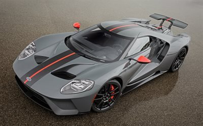Ford GT, 2019, Carbon Series, gray carbon body, aerodynamic body kit, tuning, American sports cars, Ford