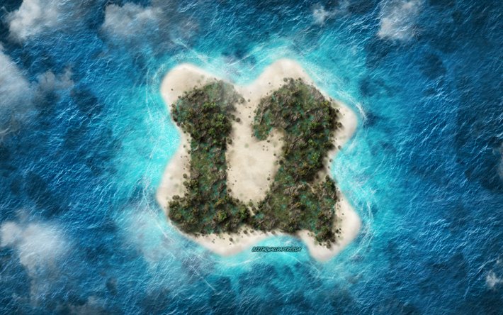Happy 12th Birthday, Tropical Island, Happy 12 Years Birthday, Ocean, Letter Island, 12th Happy Birthday, 12 Years Birthday, Happy Birthday Background