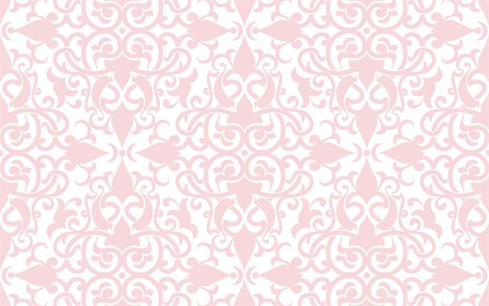 retro vintage texture, pink ornament background, ornament texture, seamless texture, pink retro background, damask texture