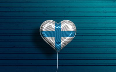 I Love Marseille, 4k, realistic balloons, blue wooden background, Day of Marseille, french cities, flag of Marseille, France, balloon with flag, Marseille flag, Marseille