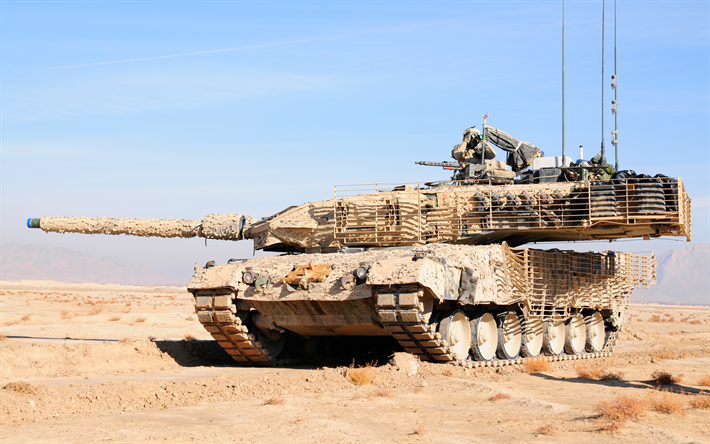 Leopard 2A6, allemand principal char de combat de l&#39;arm&#233;e de terre allemande, r&#233;servoirs, Allemagne