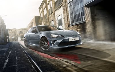 Toyota GT86 Tibur&#243;n, 2017, gris coup&#233; deportivo, coches nuevos, coches Japoneses, Toyota