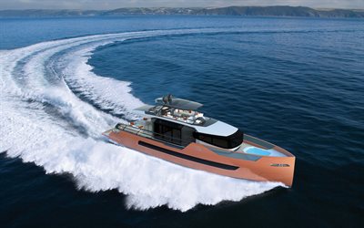 Sarp XSR-85, 4k, yacht di lusso, mare, superyacht, Sarp Yacht
