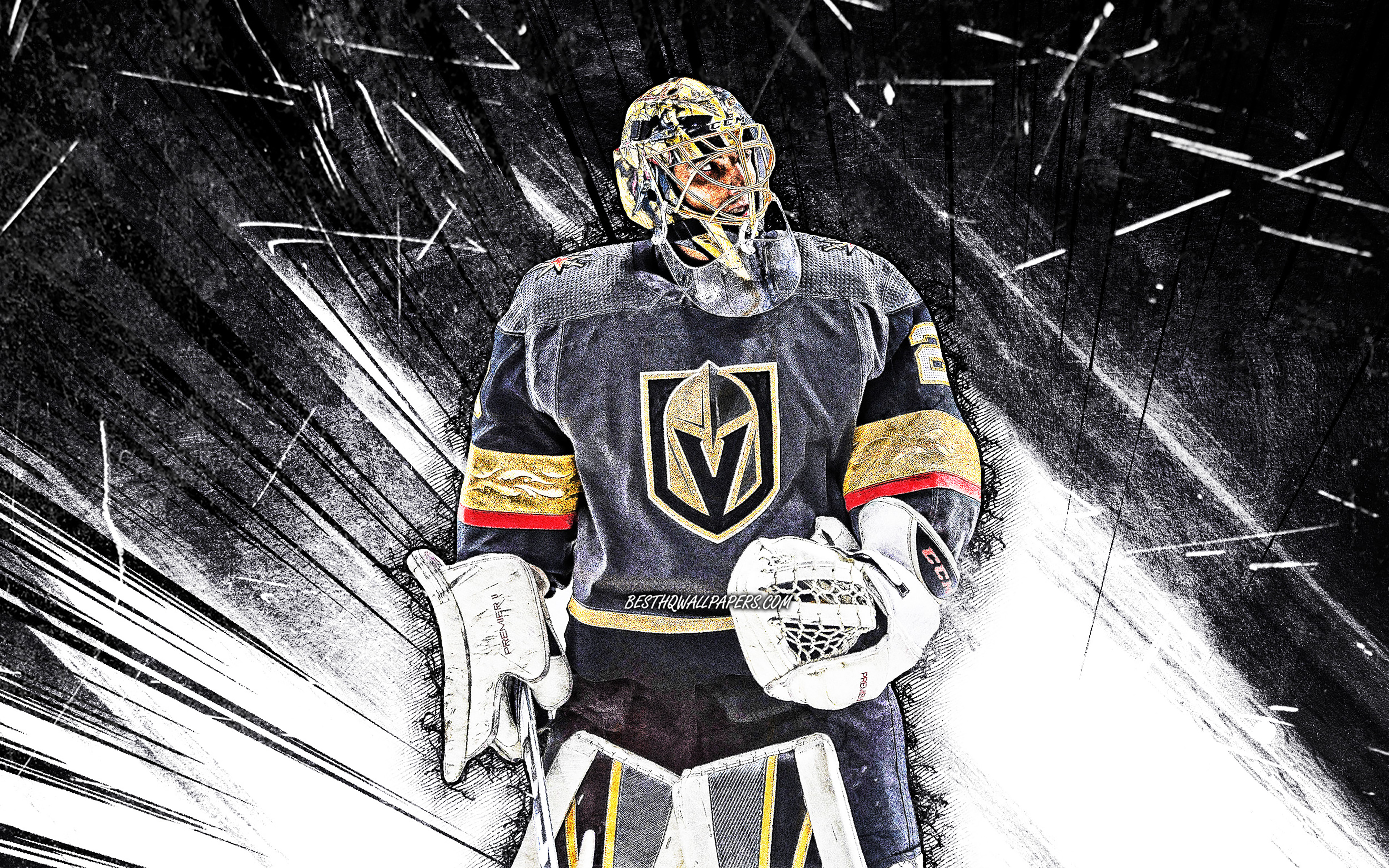 NBC Sports EDGE Betting - PURE GOLD. 🌼 What a look from Marc-Andre Fleury!  ⚔️👀
