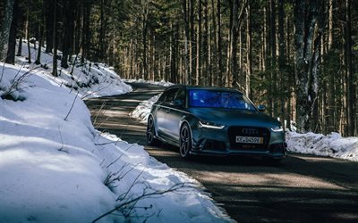 ABT Sportsline, tuning, Audi RS6-R Avant, hiver, route, Audi