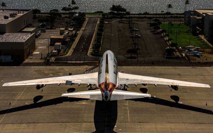 Boeing 747, flygplan, flygplats, banan, B747-200, Kalitta Luft