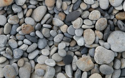 les pierres, de galets, de mer, de la pierre polie, la texture de pierre