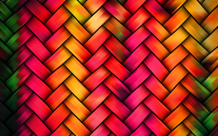 abstract weaving texture, artwork, rainbow wickerwork background, wickerwork, rainbow backgrounds, macro, wickerwork textures, creative, colorful backgrounds, weaving textures