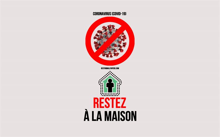 Coronvirus karşı Restez la maison, Corona, COVİD-19, y&#246;ntemler, ev, Corona uyarı işaretleri, Corona &#246;nleme kal