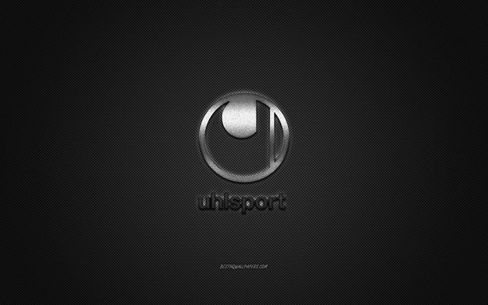 Uhlsport logo, metallo, emblema del marchio di abbigliamento, nero di carbonio, marchi globali di abbigliamento, Uhlsport, il concetto di moda, Uhlsport emblema