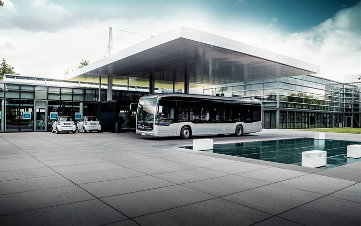 2020, Mercedes-Benz eCitaro, electric city transport, Electric Bus, passenger bus, Mercedes